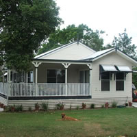 A white colonial transportable home in NSW