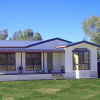 A new build transportable home on a property in NSW