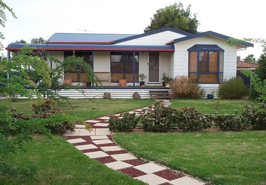 The Facade of a transportable home in NSW